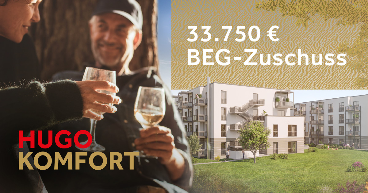 33.750 € BEG-Zuschuss für Wohnungen in HUGO KOMFORT | Winkler & Brendel